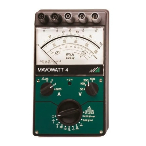 Gossen MetraWatt MAVOWATT 4 operating instructions