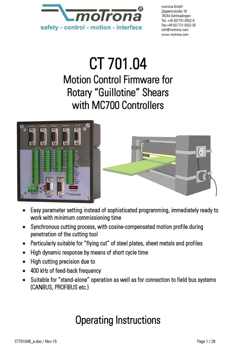 Motrona CT 701.04 operating instructions