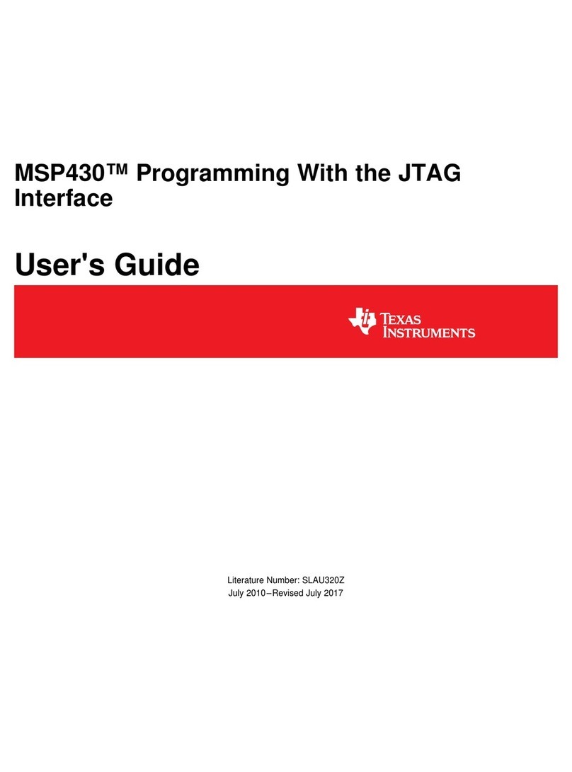 Texas Instruments Serial Programming Adapter MSP430 User manual