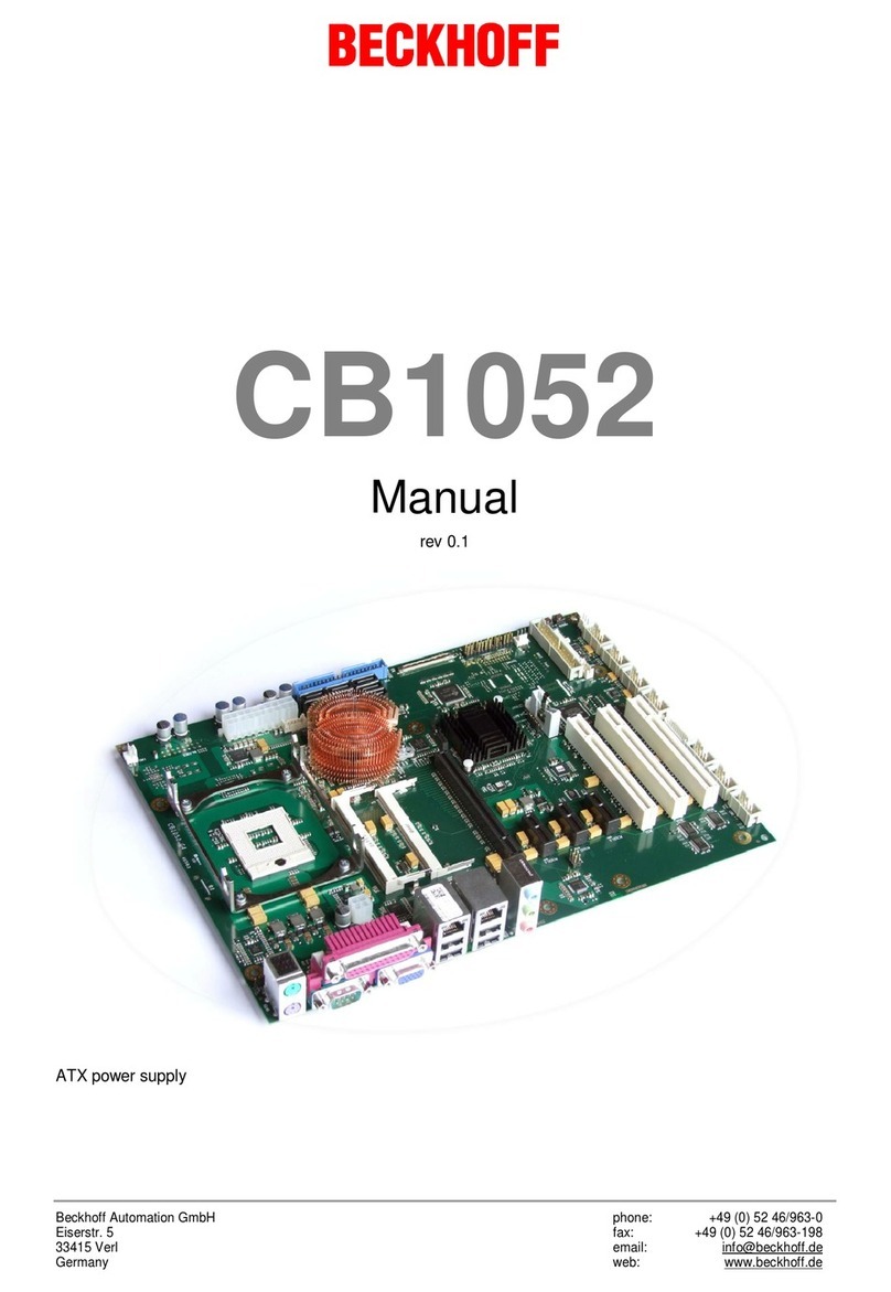 Beckhoff CB1052 User manual Beckhoff CB1052 User manual