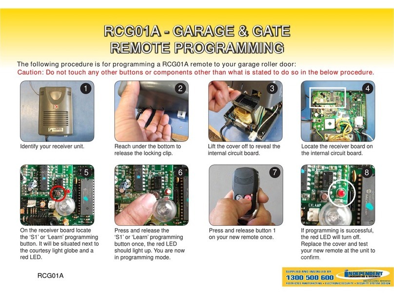 Independent RCG01A manual