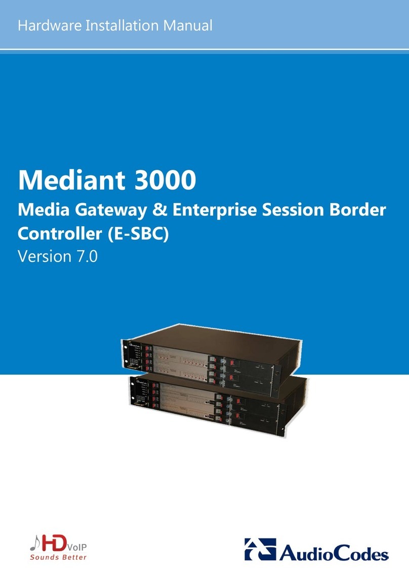 AudioCodes Mediant 3000 Assembly instructions