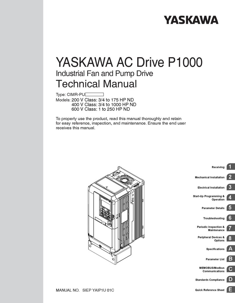 YASKAWA P1000 User manual