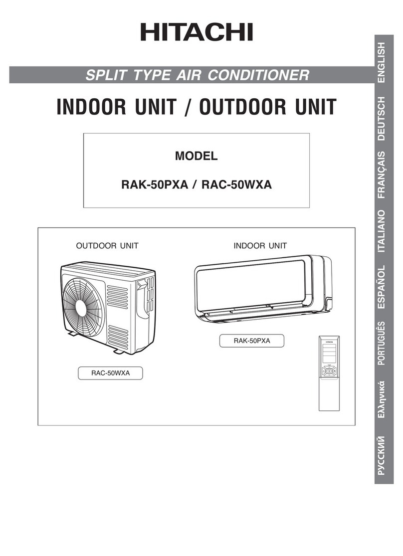 Hitachi RAK-50PXA User manual