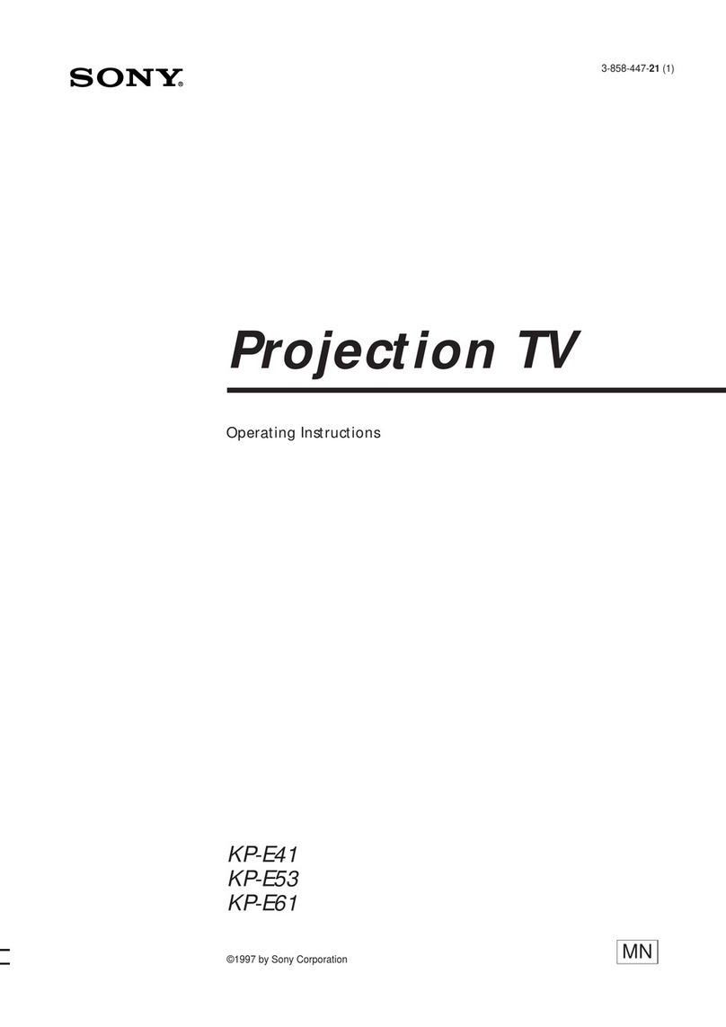 Sony KP-E41 User manual