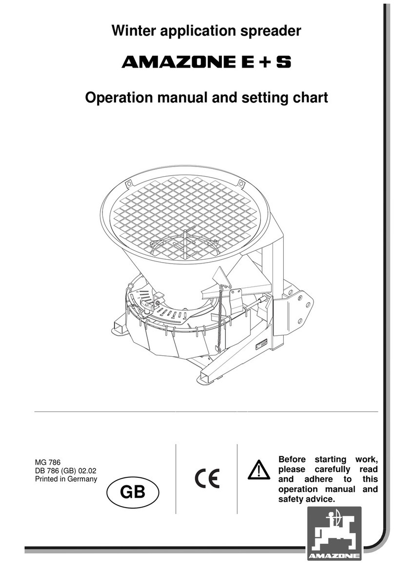 Amazone E+S User manual