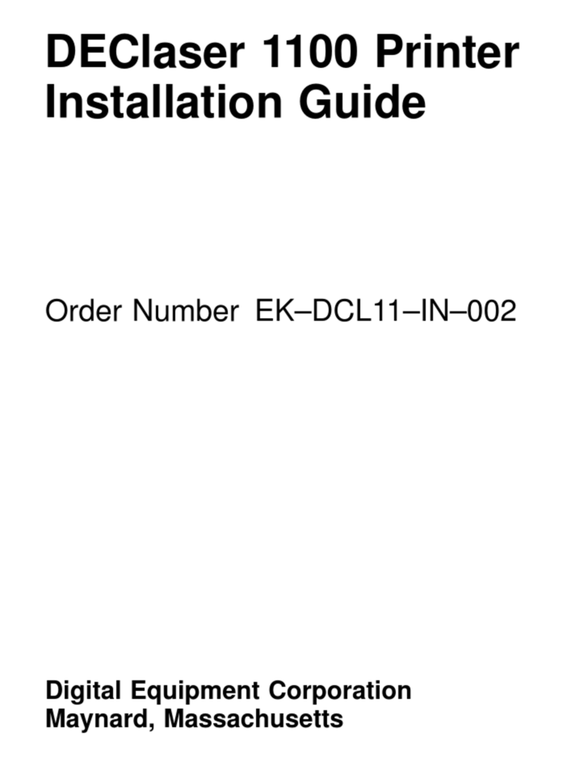 DEC DEClaser 1100 User manual