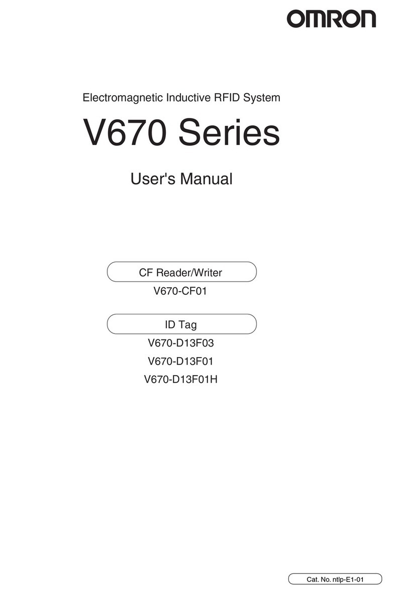 Omron V670-CF01 User manual Omron V670-CF01 User manual