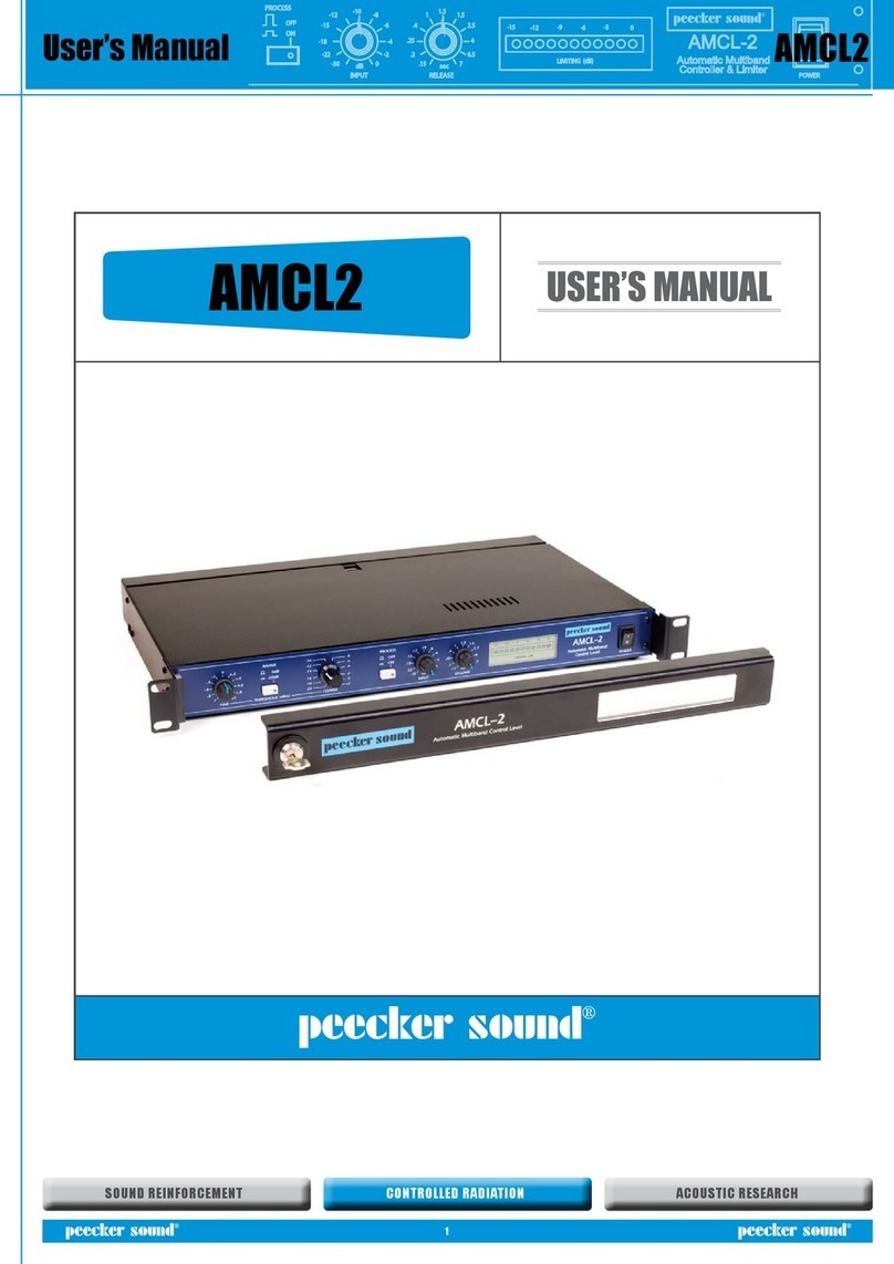 Peecker Sound AMCL2 User manual