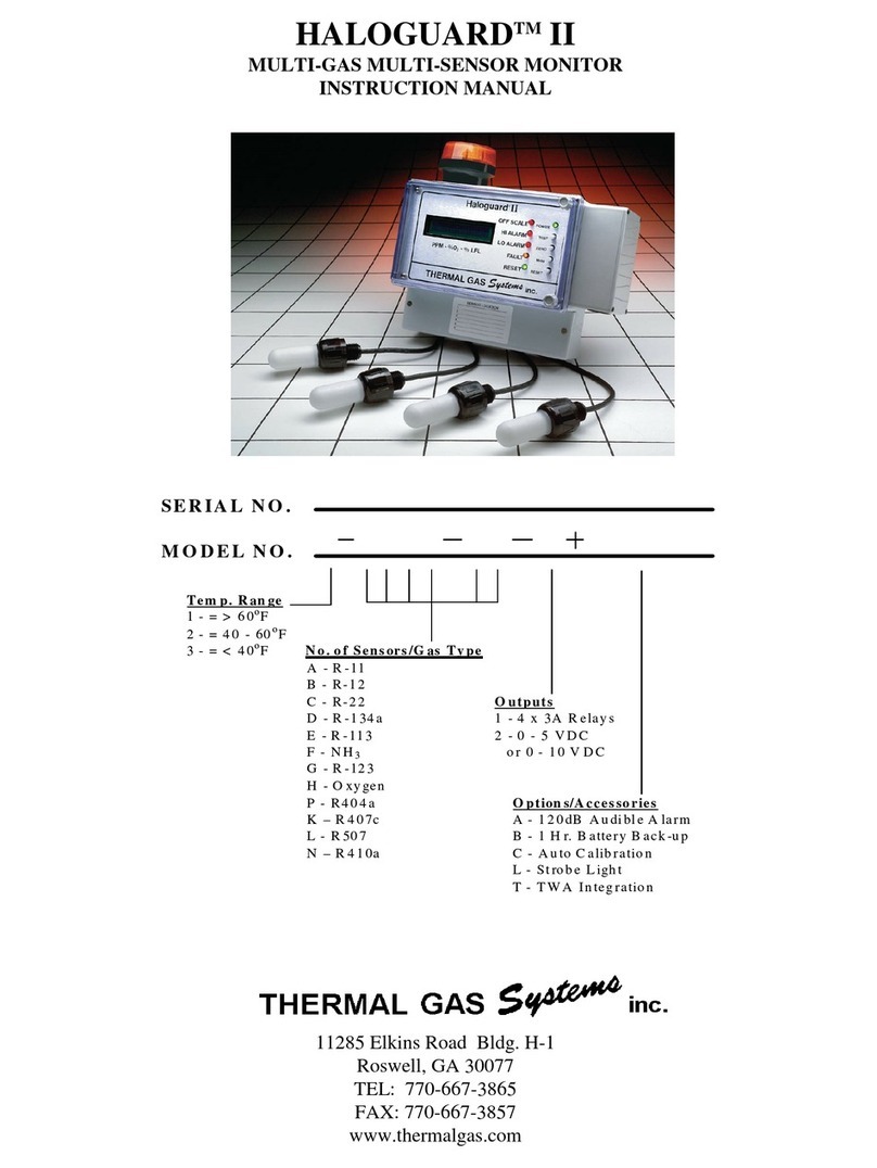 Thermal Gas Systems HALOGUARD II instruction manual