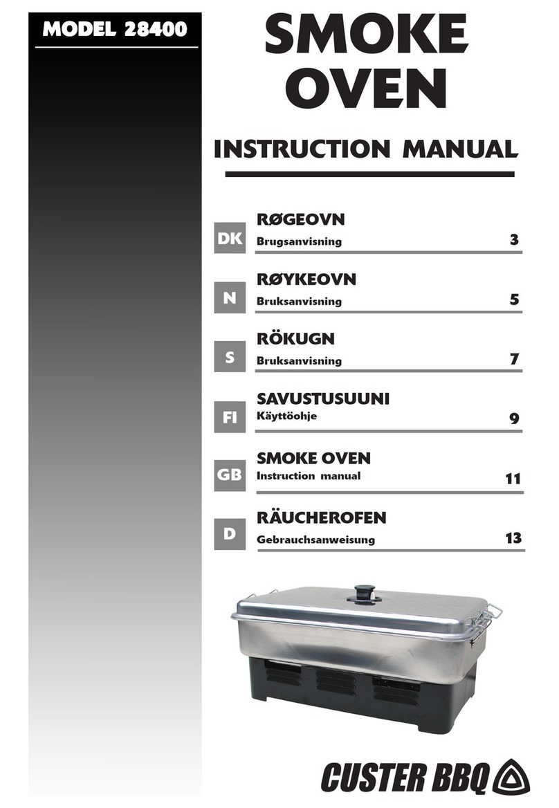 Custer BBQ 28400 instruction manual
