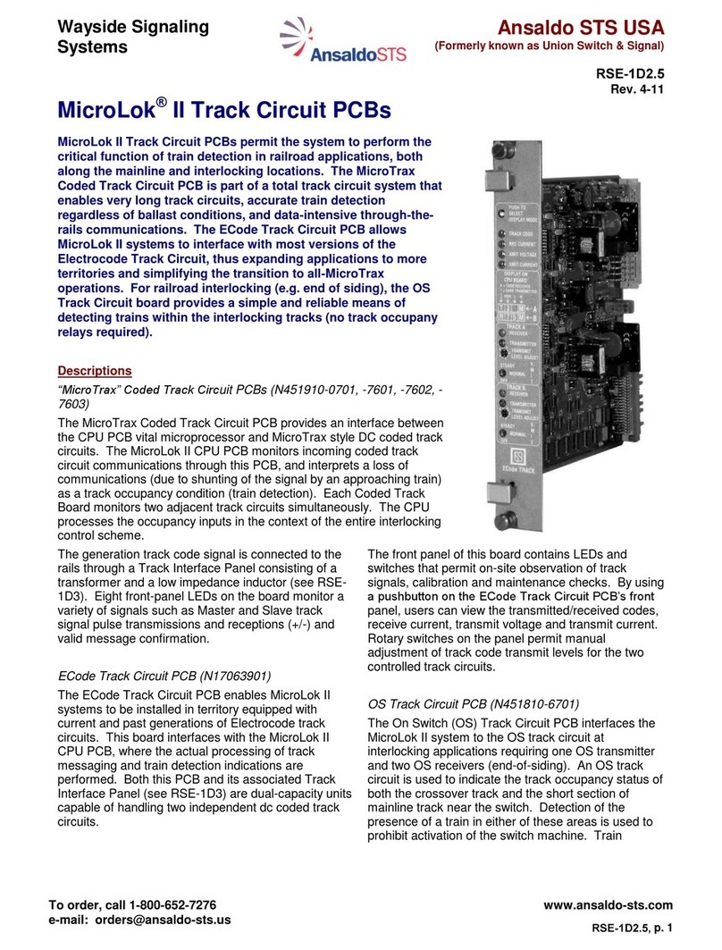 AnsaldoSTS MicroLok II User manual