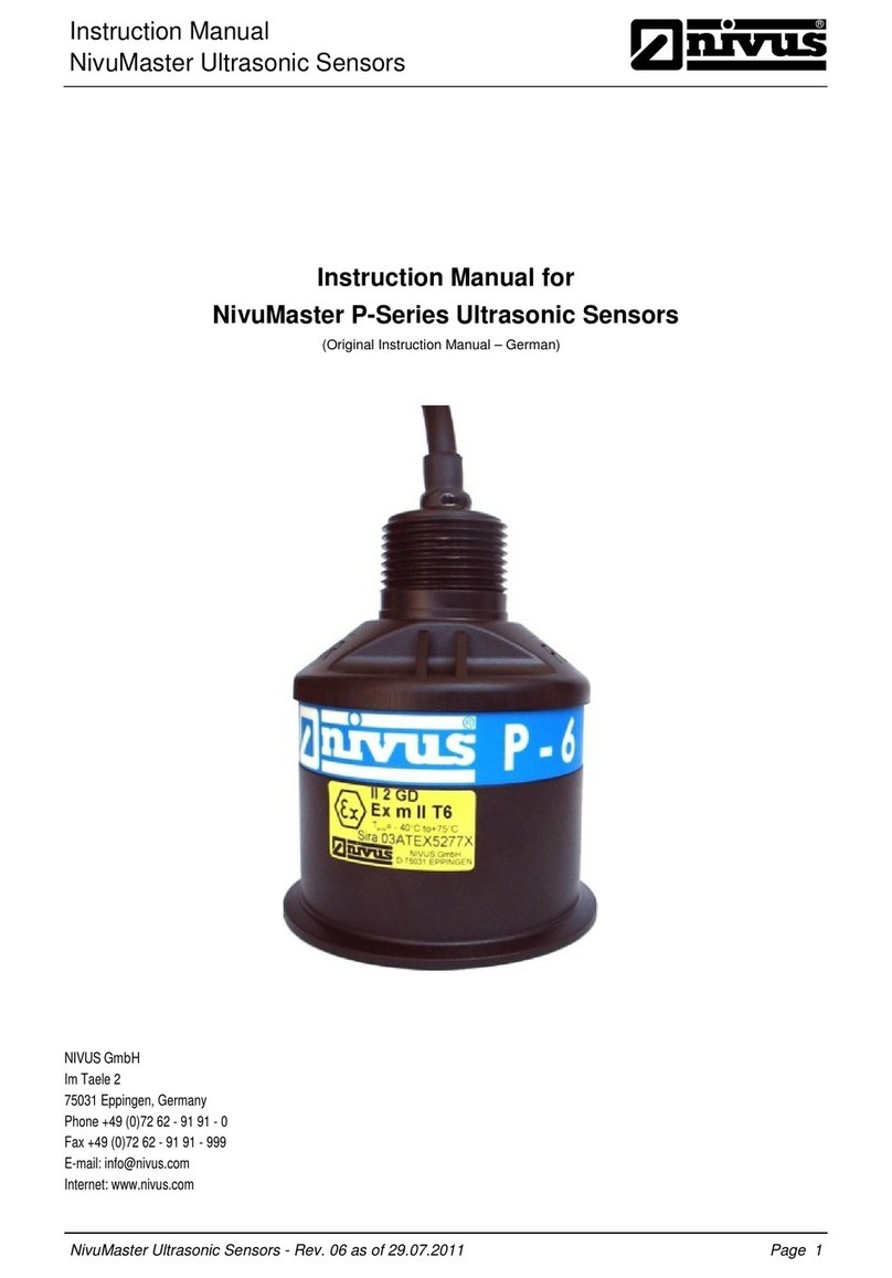 Nivus P-Series instruction manual