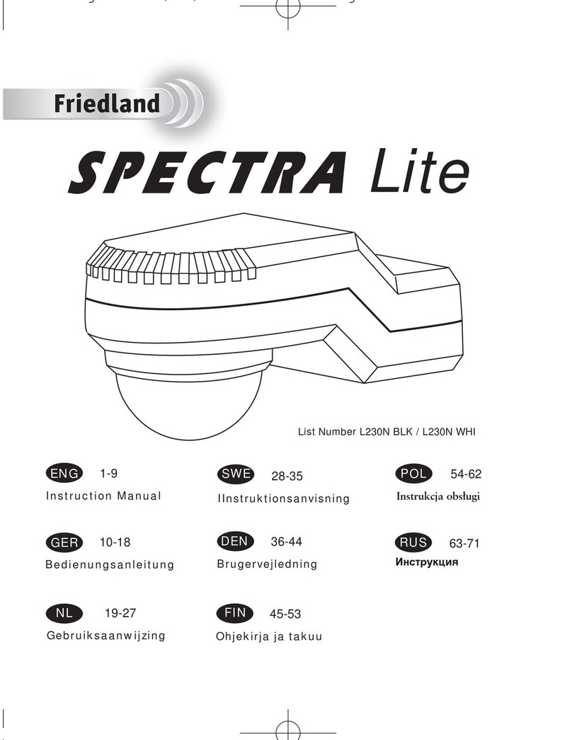 FRIEDLAND Spectra Lite L230N BLK instruction manual