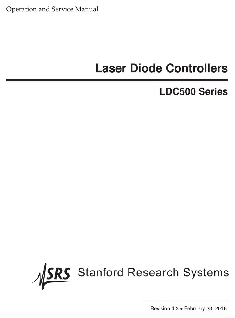 Stanford Research Systems LDC500 Operation and service manual