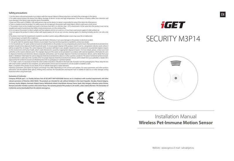 Iget SECURITY M3P14 installation manual