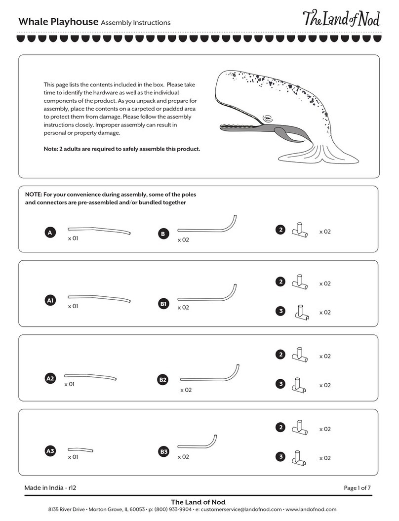 The Land of Nod Whale Playhouse Assembly instruction