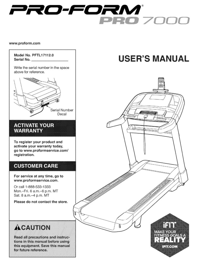 Pro-Form PRO 7000 user manual