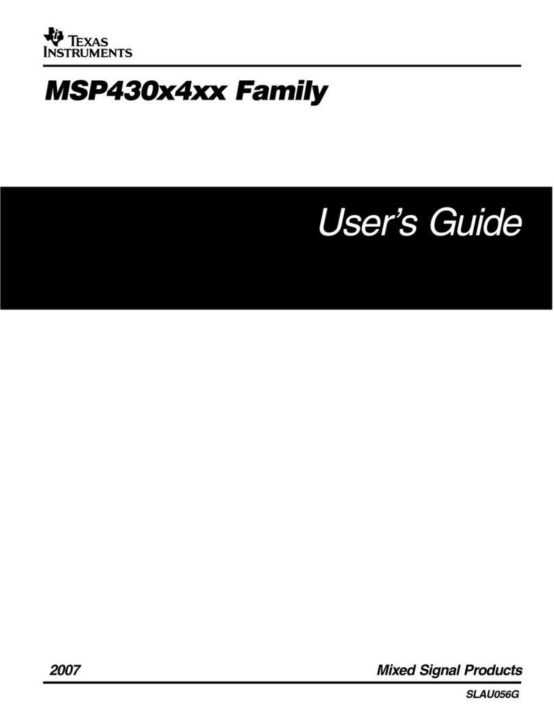 Texas Instruments MSP430x4xx Family User manual