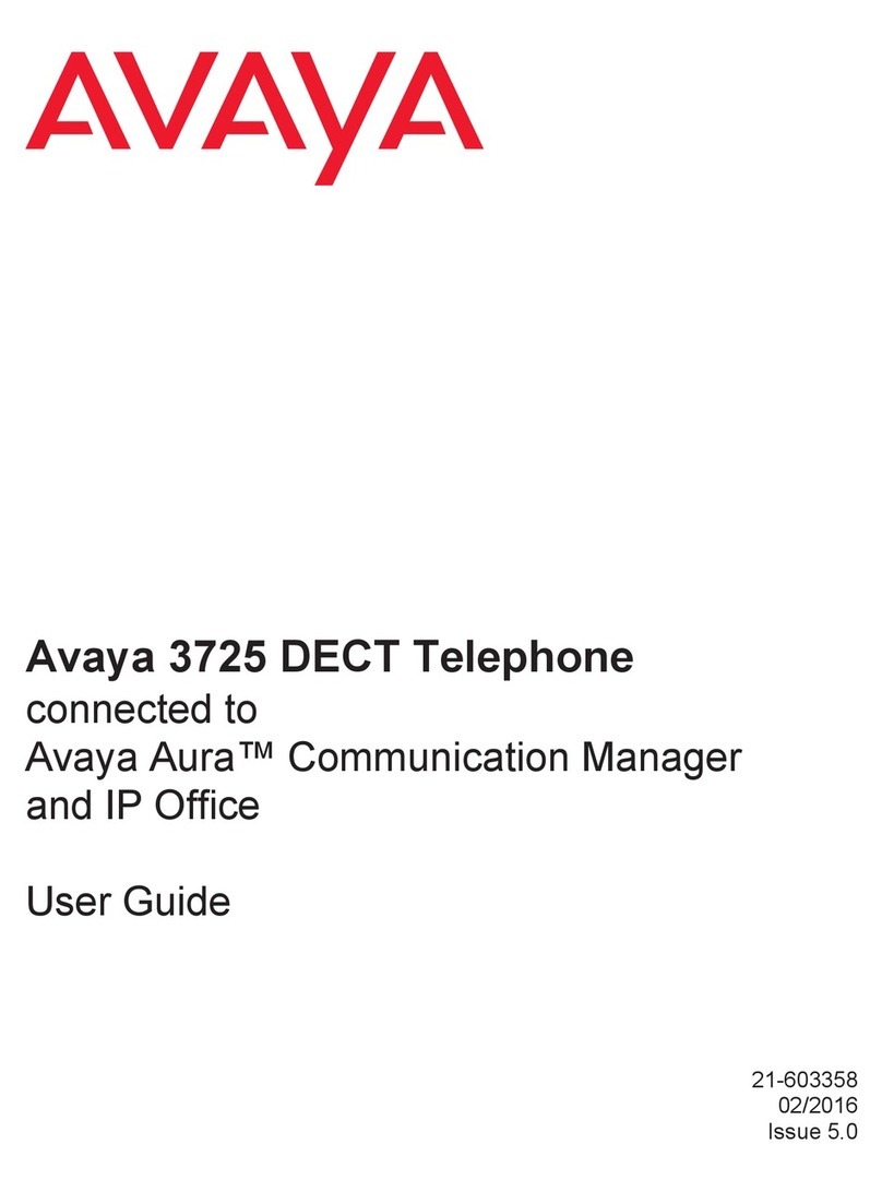 Avaya 3725 User manual