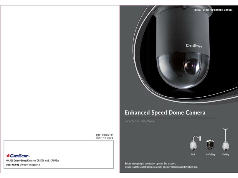 Cam Scan CS-SD227DN Installation & operation manual