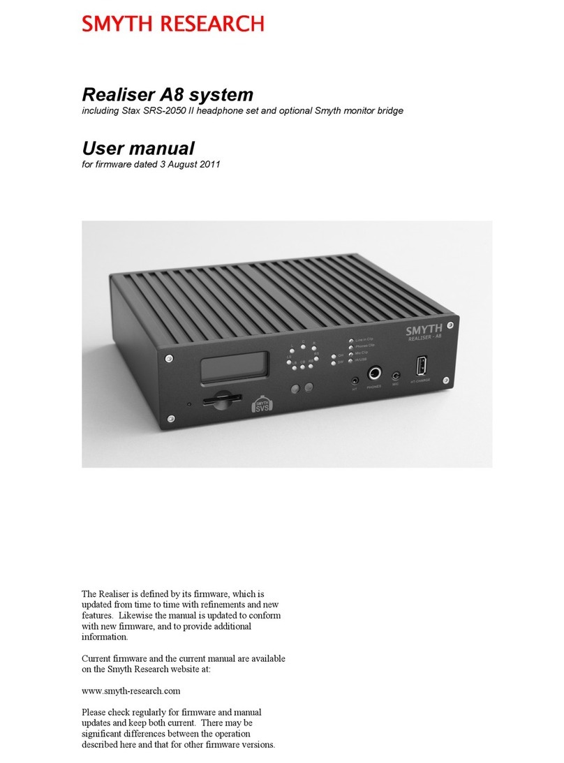 Smyth Research Realiser A8 user manual