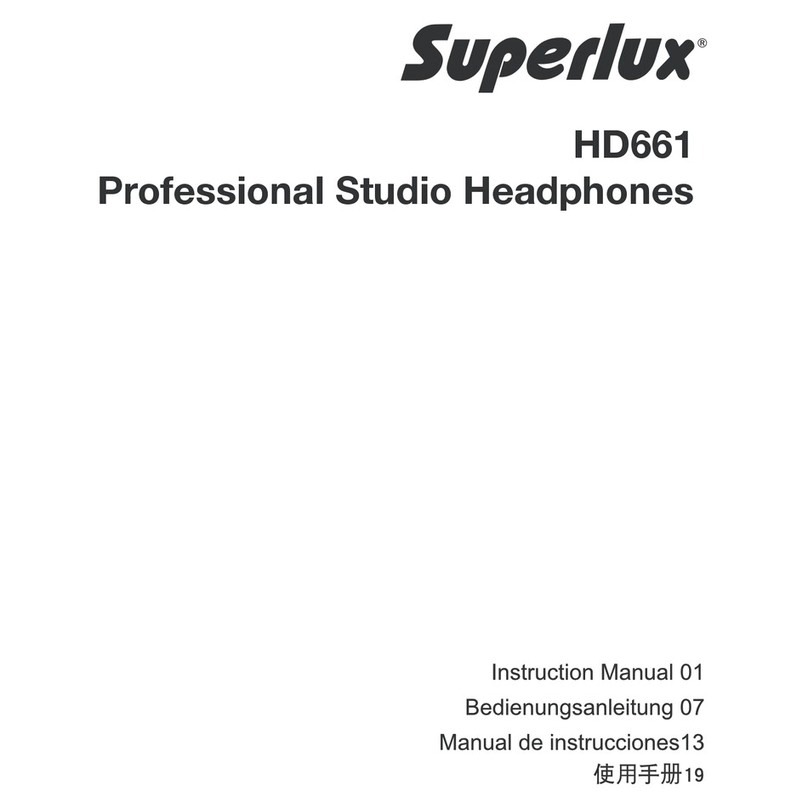 Superlux HD661 instruction manual
