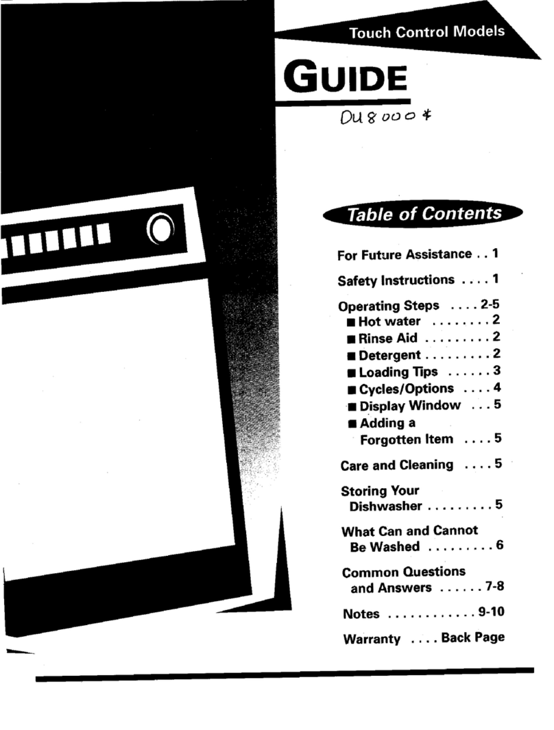 Magic Chef DU8000B User manual