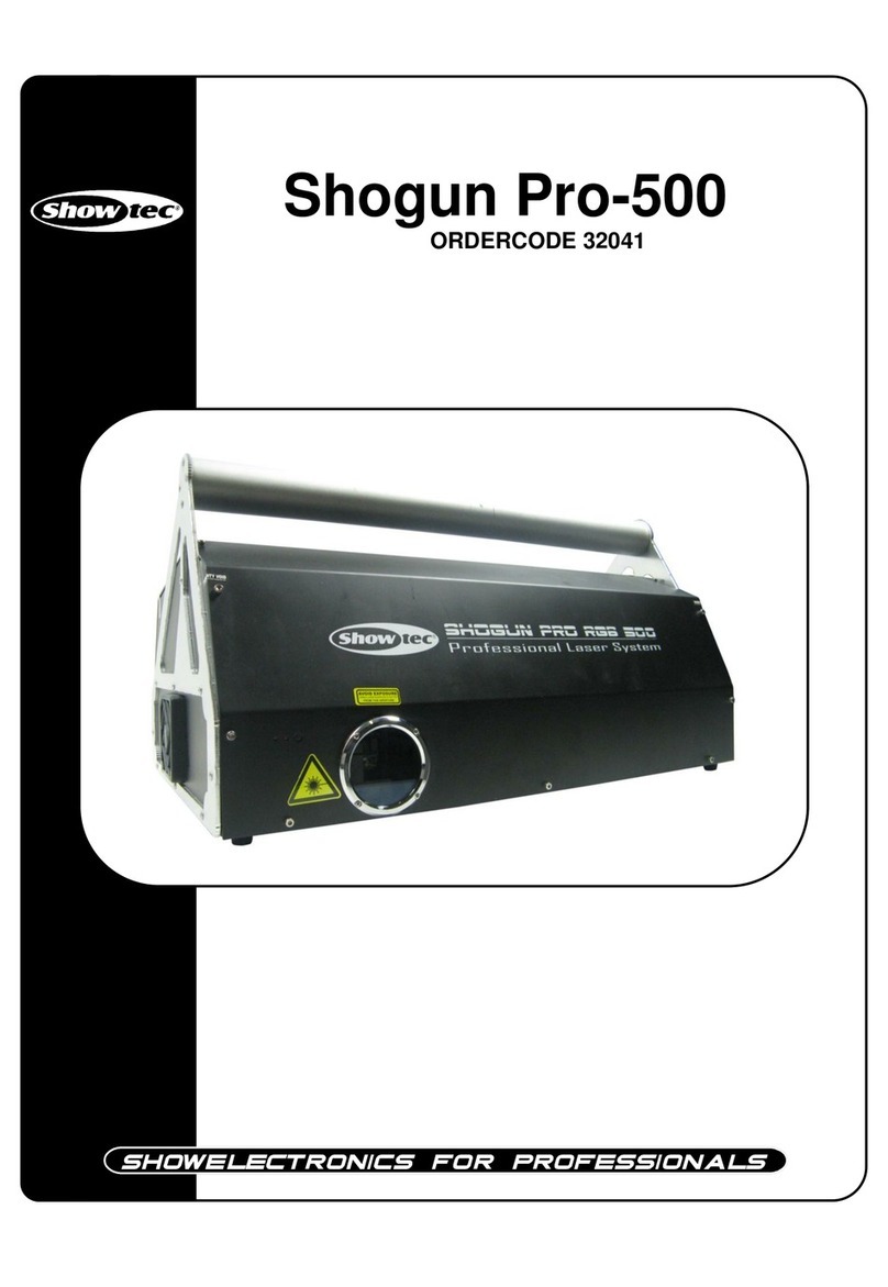 Show Tec Shogun Pro-500 User manual