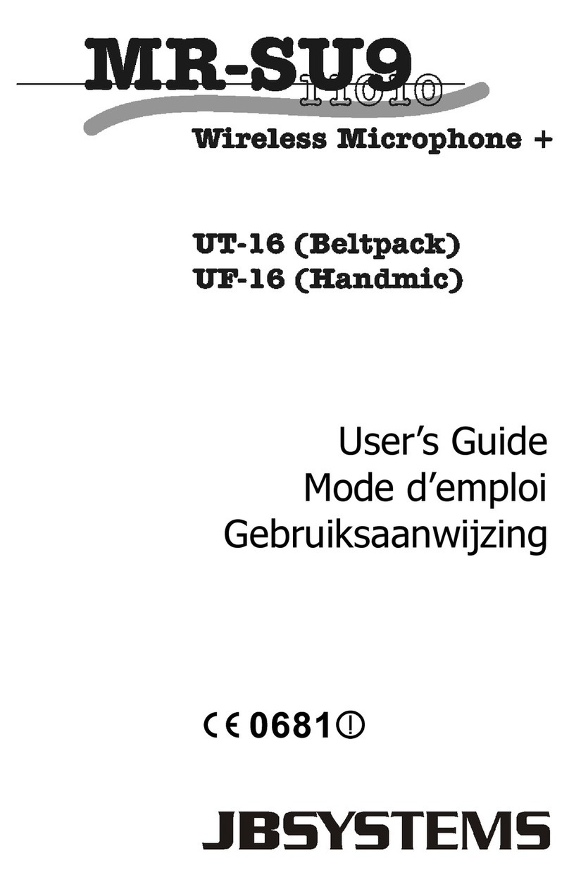 JB Systems MR-SU9 User manual