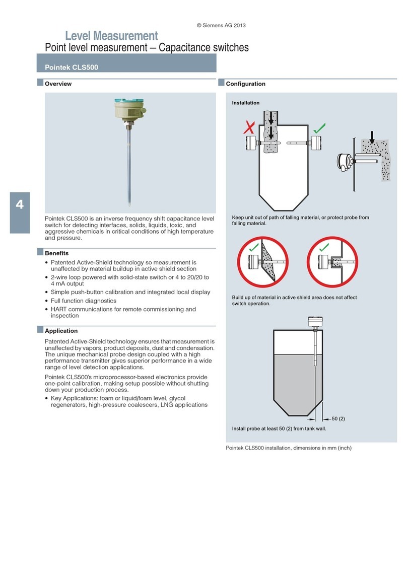 Siemens Pointek CLS500 User manual