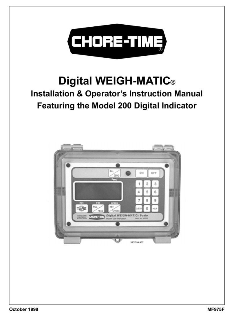 Chore-Time 200 Installation and operator's manual