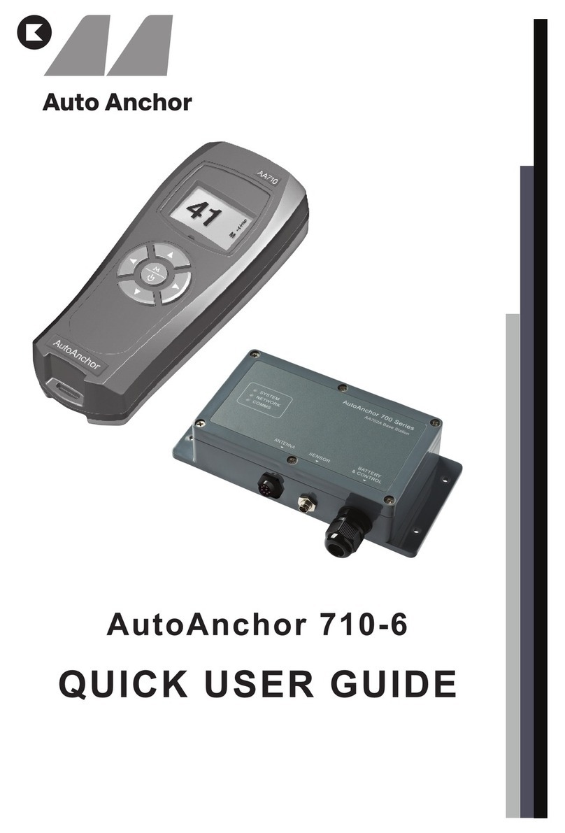 Auto Anchor 710-6 Quick user guide