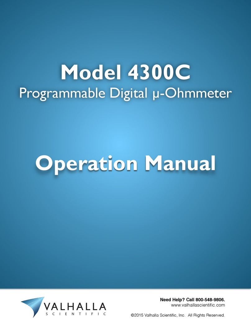 Valhalla Scientific 4300C User manual