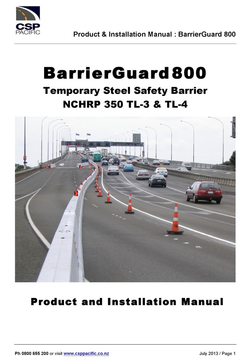 CSP Pacific BarrierGuard 800 User manual