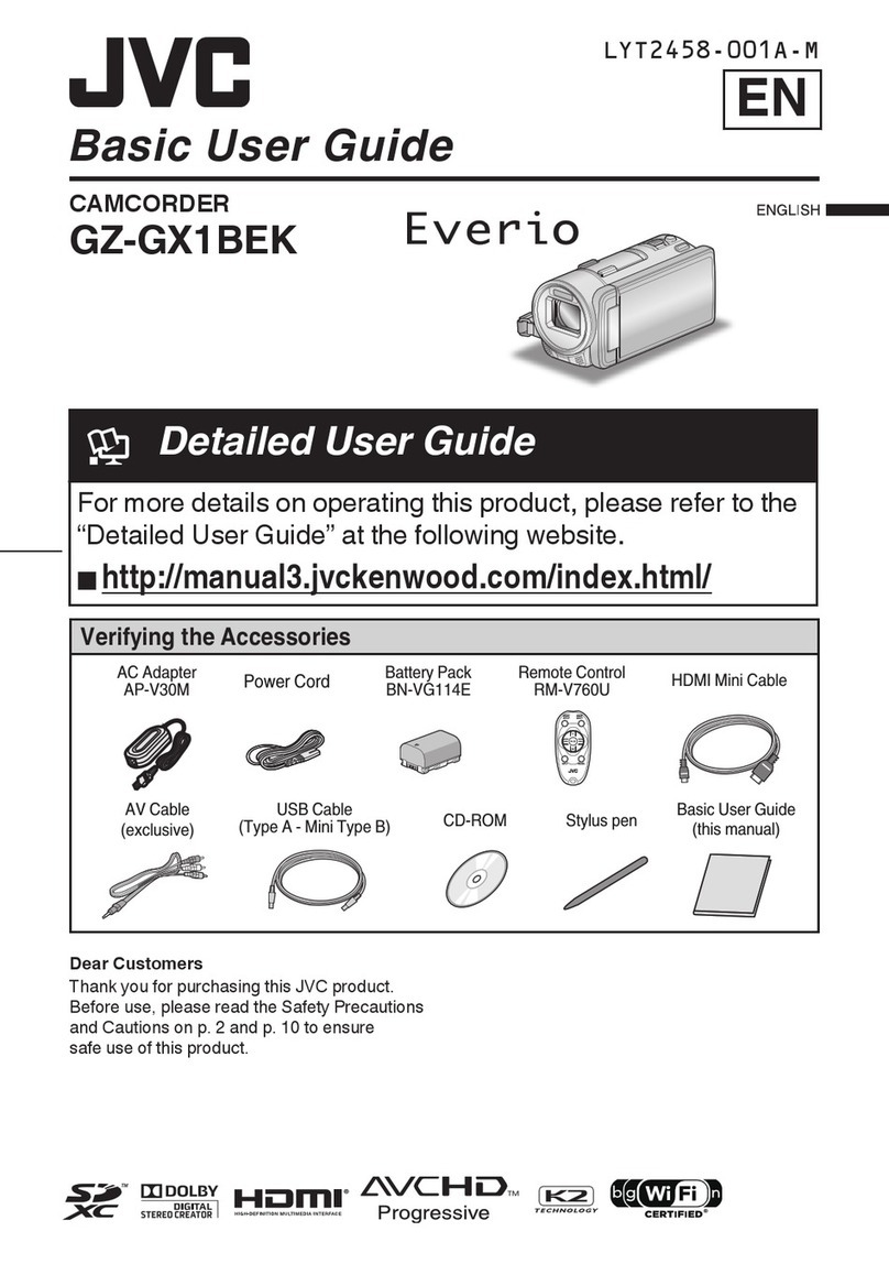 JVC GZ-GX1BEK Operating and maintenance manual