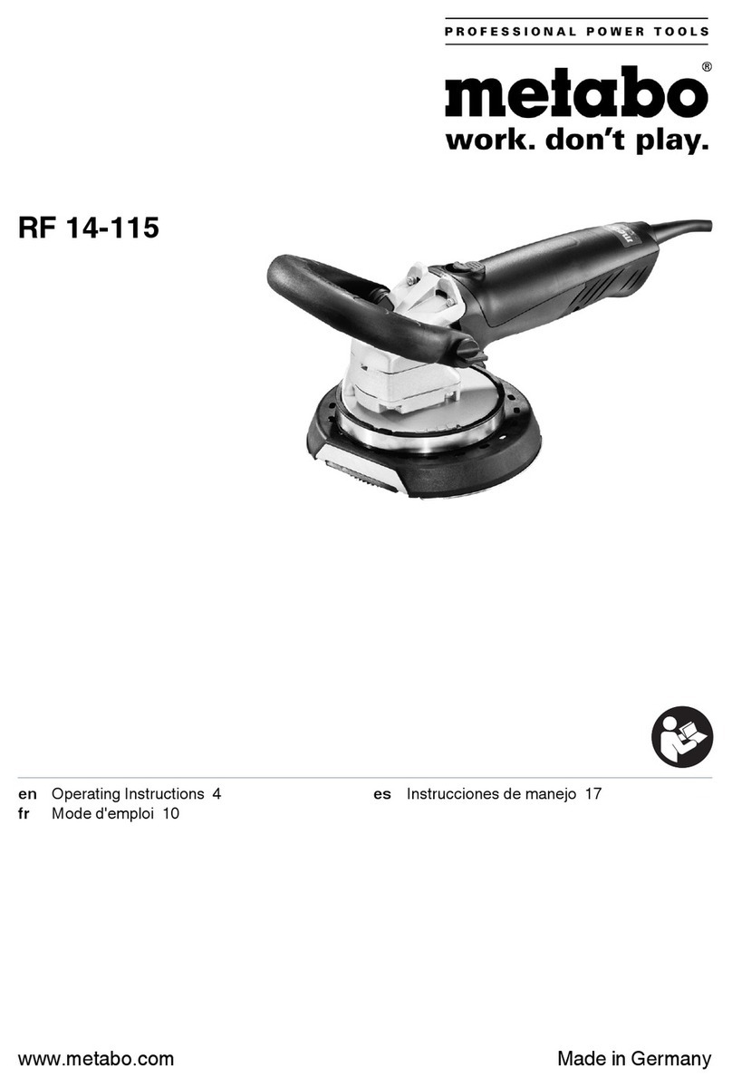 Metabo RF 14-115 operating instructions
