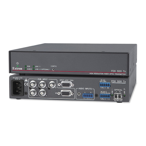Extron electronics FOX 500 Tx User manual