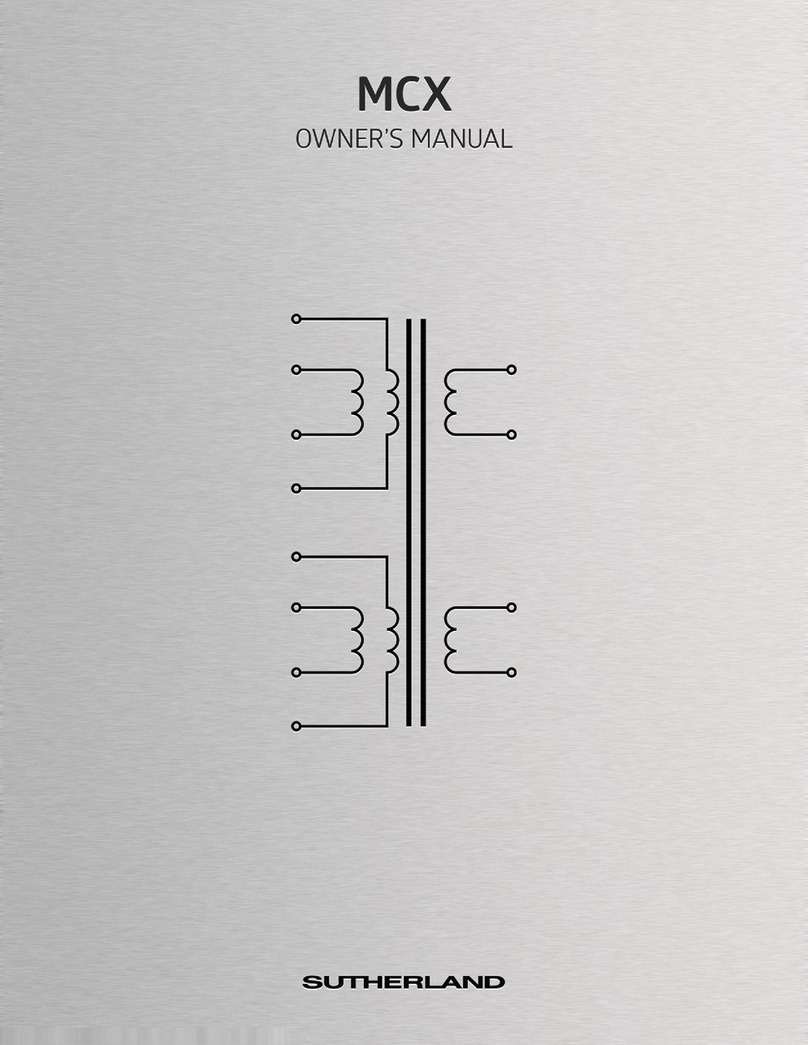 Sutherland MCX User manual