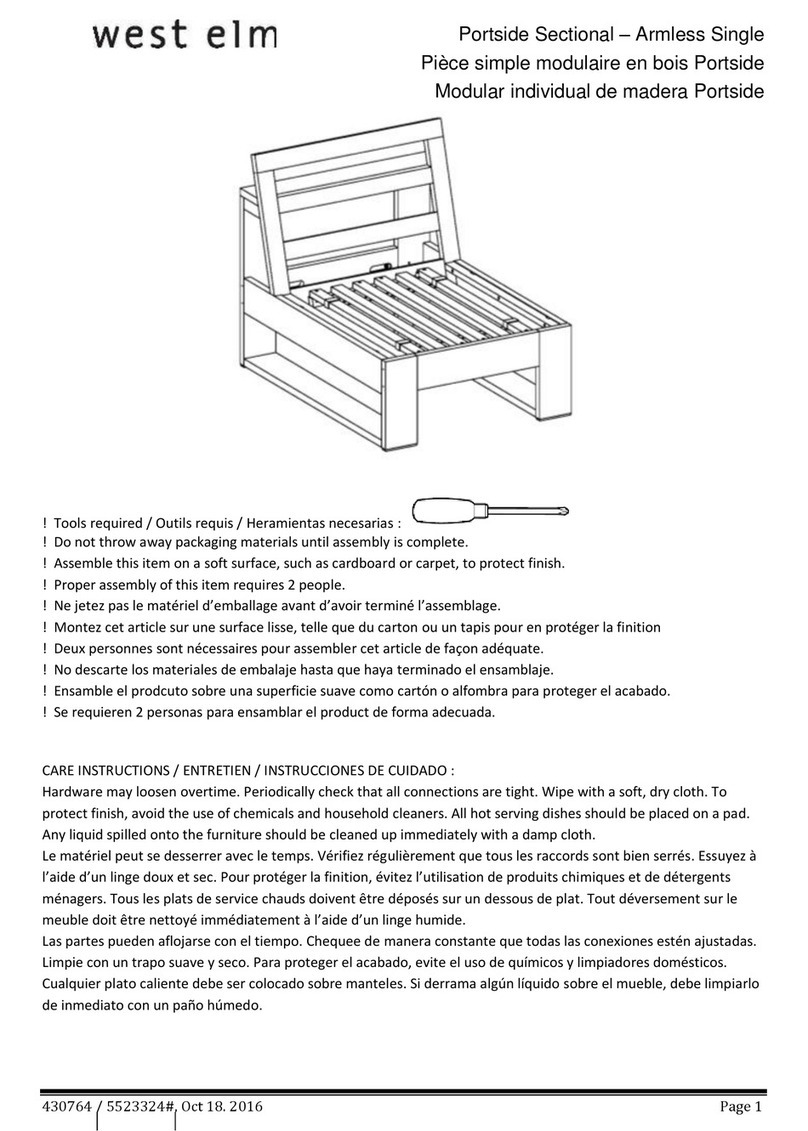 West Elm 430764 User manual