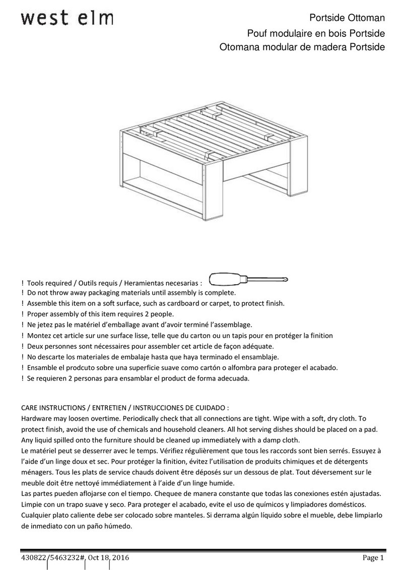West Elm 430822 User manual West Elm 430822 User manual