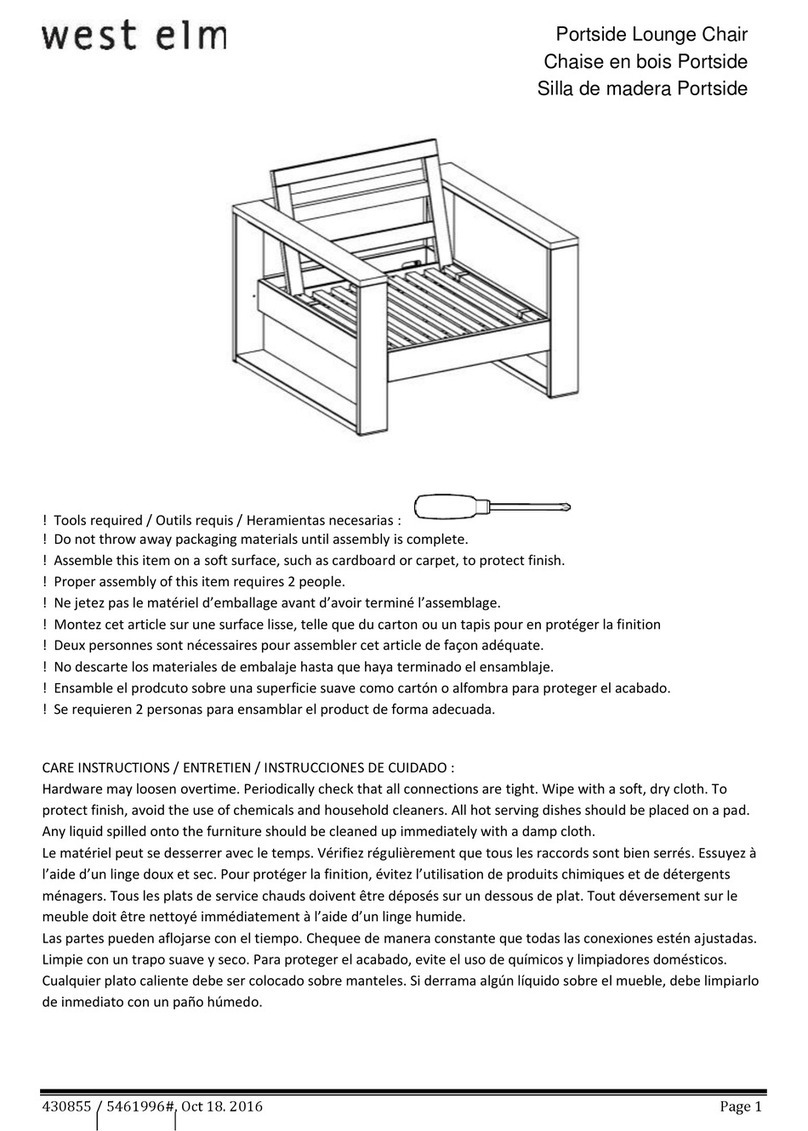 West Elm 430855 User manual West Elm 430855 User manual