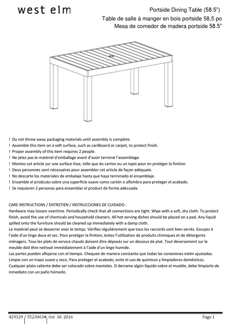 West Elm 429329 User manual