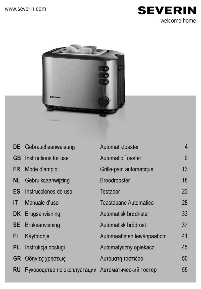 SEVERIN Automatic Toaster Instructions for use