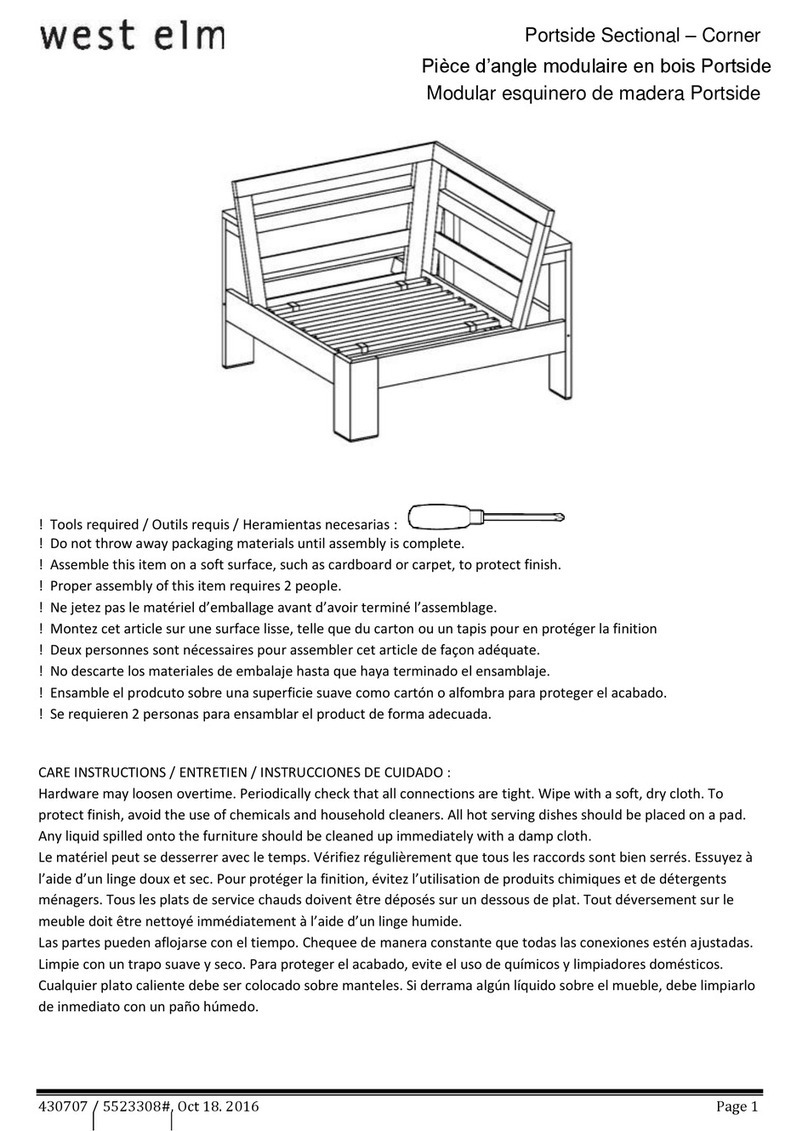 West Elm 430707 User manual West Elm 430707 User manual
