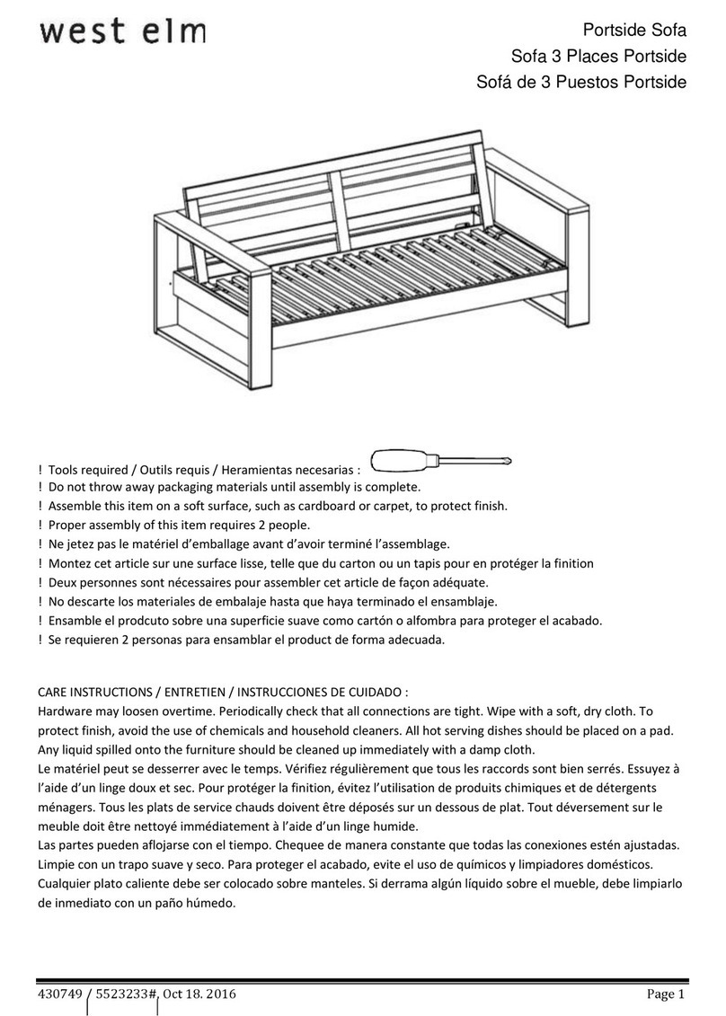 West Elm 430749 User manual West Elm 430749 User manual