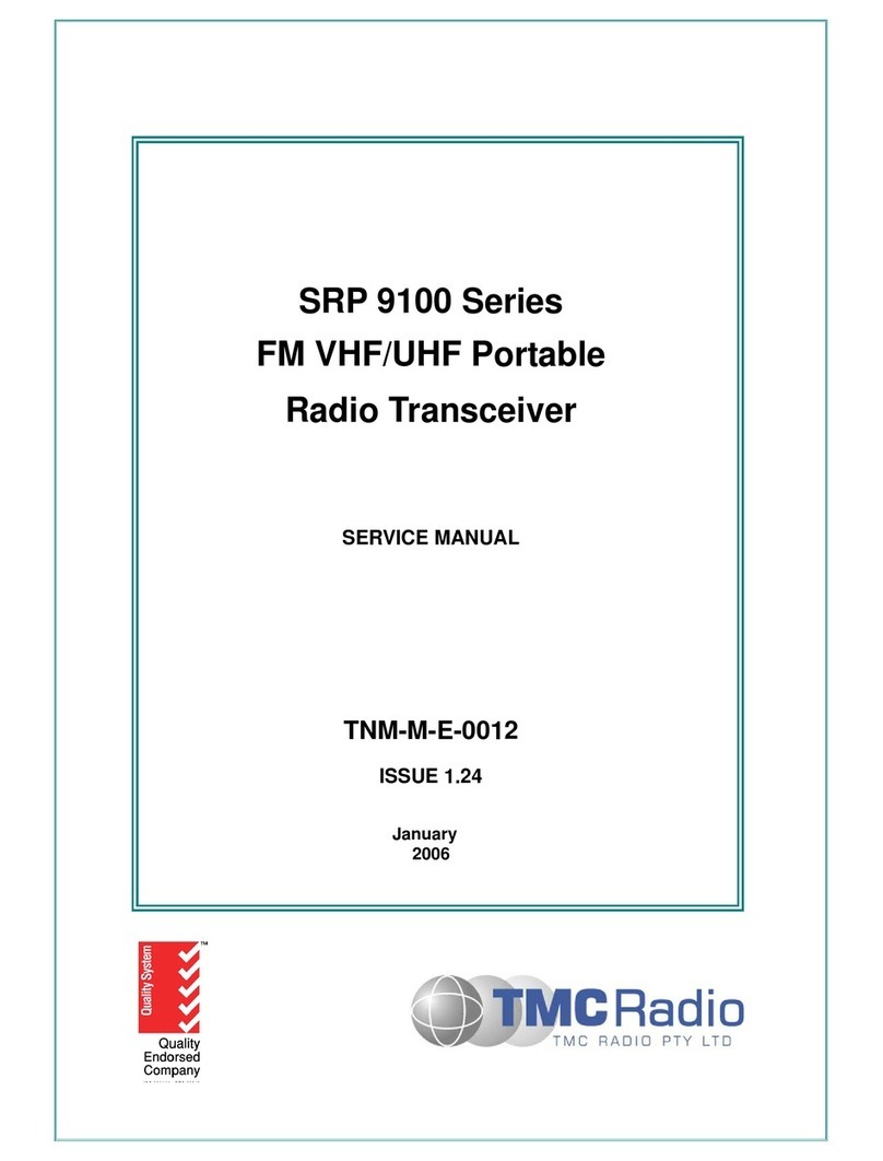 TMC Radio SRP 9100 Service manual
