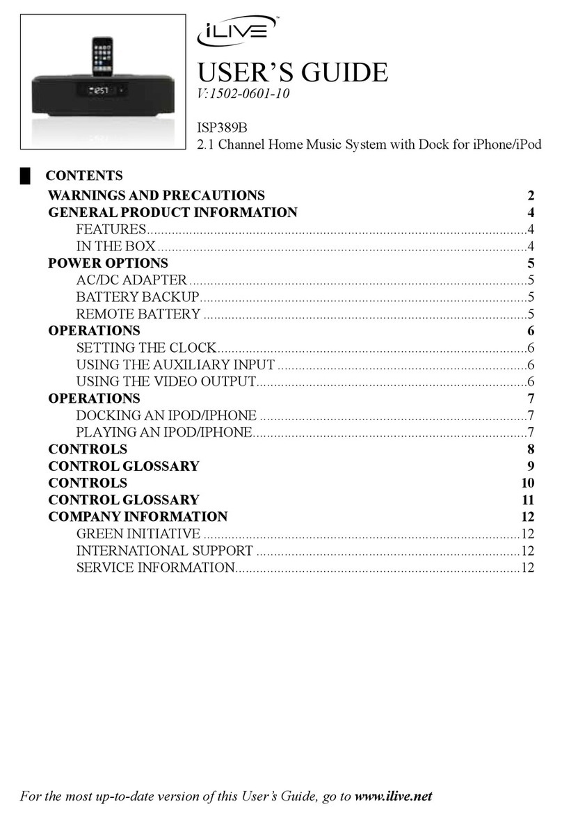 iLive ISP389B User manual