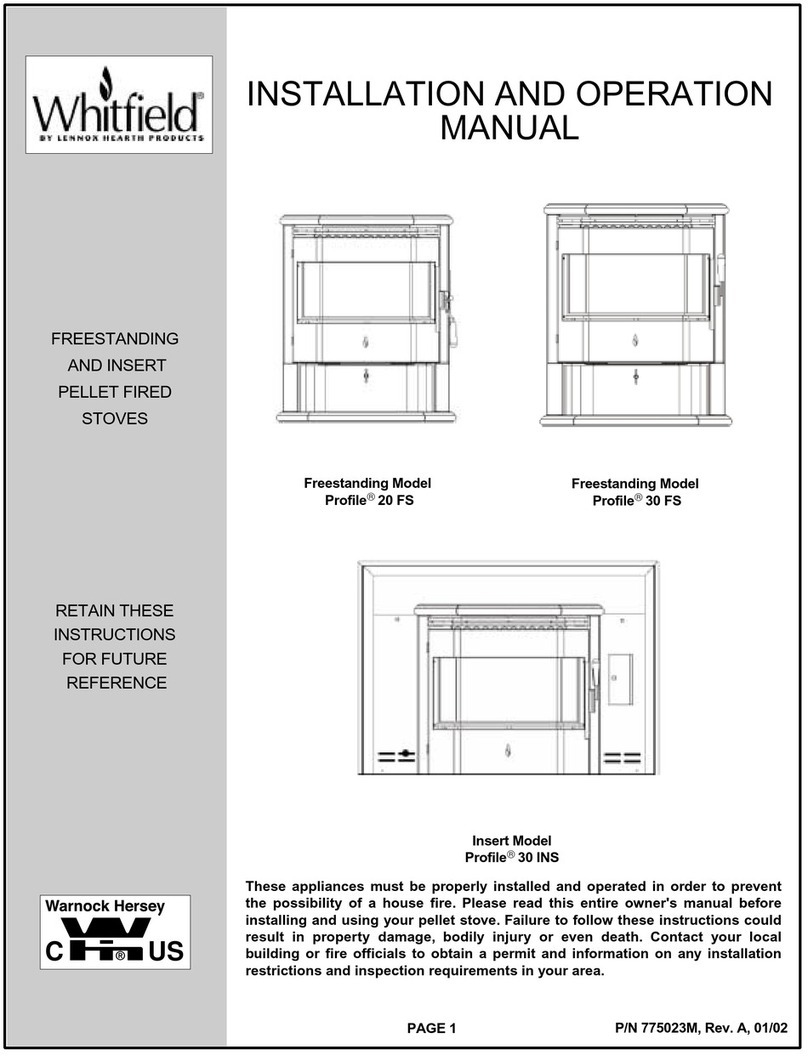 Whitfield Profile 20 FS User manual