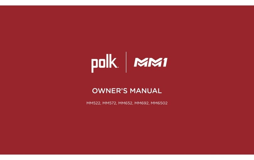 Polk Audio MM522 owner's manual